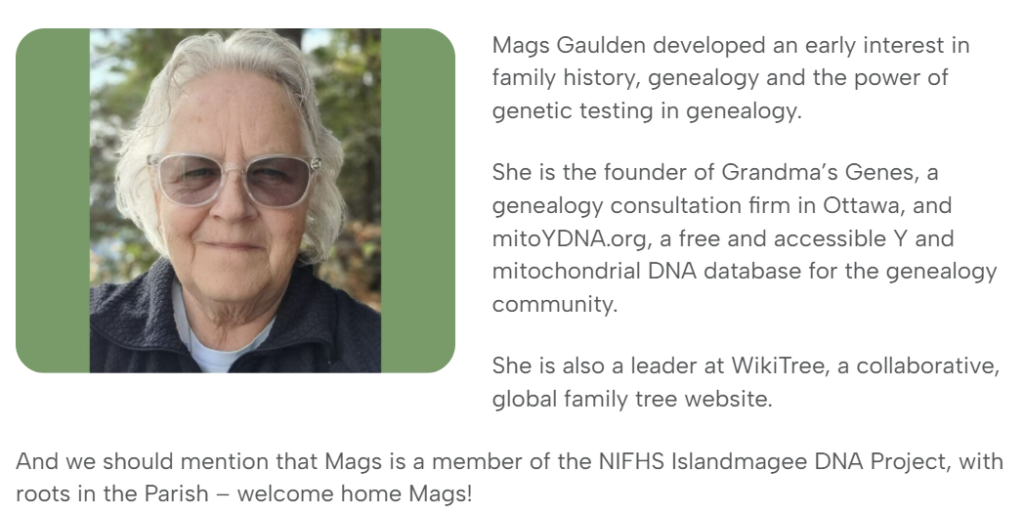 Mags Gaulden at FamilTreeDNA Live